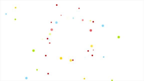 抽象的彩色圆圈视频动画