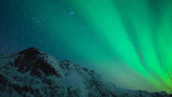 北极光北极光或北极光在挪威罗弗敦上空