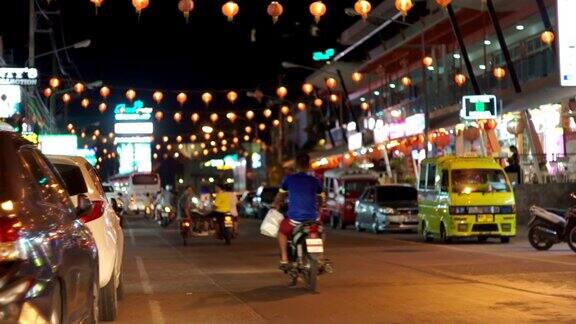 泰国普吉岛-卡塔路夜间交通