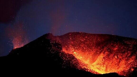 Fimmvorduhals火山裂缝喷发
