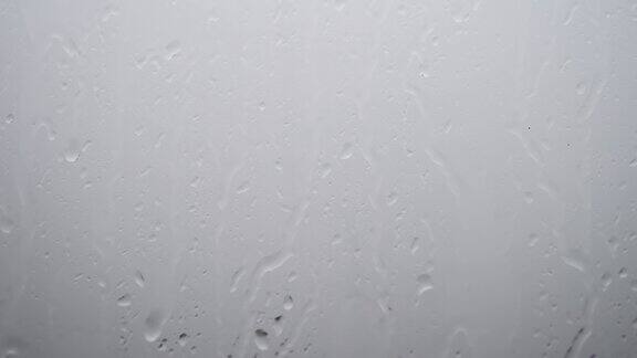 雨滴滴落在窗户上玻璃上闪电闪过特写视频壁纸texturewindow