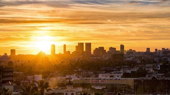 洛杉矶的日落
