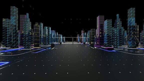 未来城市动画构建
