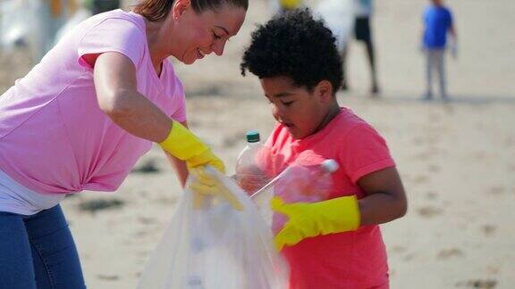 环境海滩清理