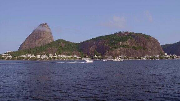巴西巴西里约热内卢Botafogo海滩的视图