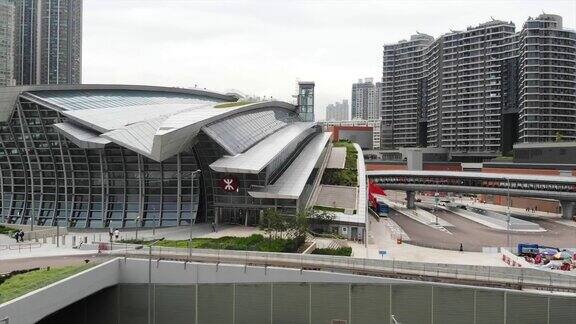 香港西九龙地区的市区景观