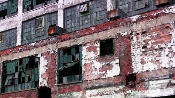 废弃的工业建筑工厂在底特律密歇根州