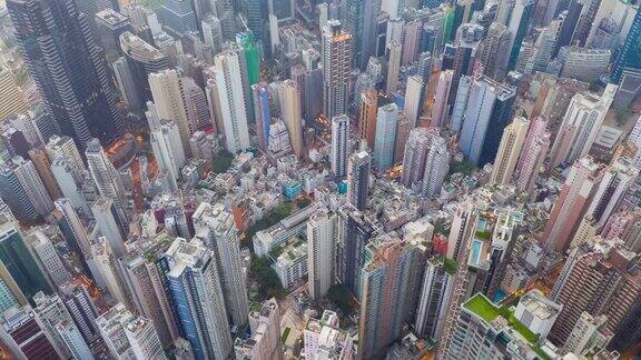 香港摩天大楼的垂直视图现代城市商务区