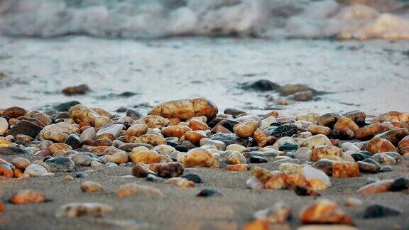 海滩浪岩4k