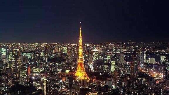 东京夜晚的时间流逝