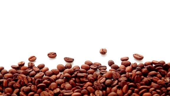咖啡豆标题背景