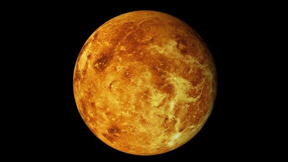金星的旋转电脑生成真实背景的3d渲染这张图片的元素是由美国宇航局提供的