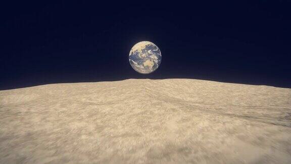 从月球看地球