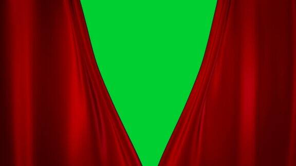 红色的窗帘窗帘打开动画介绍