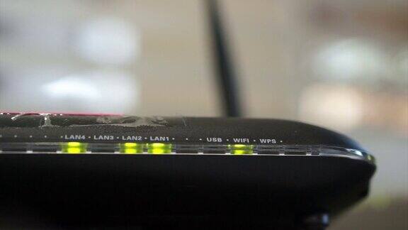 网络路由器和wifi闪烁视频分辨率1920x1080
