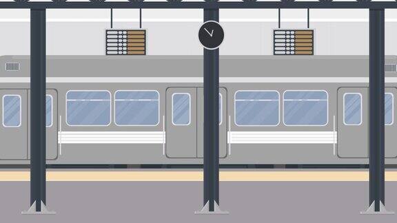 地铁火车站动画
