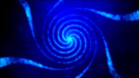 粒子螺旋漩涡-环蓝色