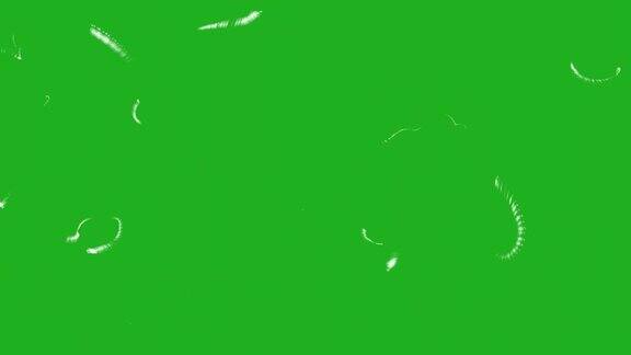 神奇螺旋粒子绿屏运动图形