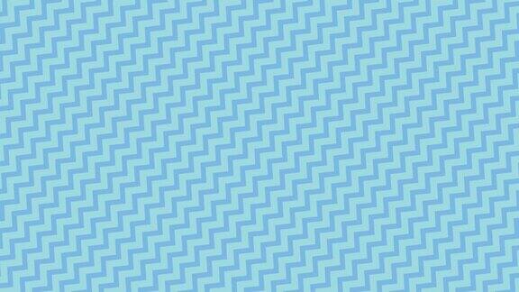 浅蓝色之字形线条在4k背景上对角线移动