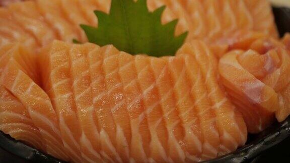 生鱼片生鲑鱼片日本料理