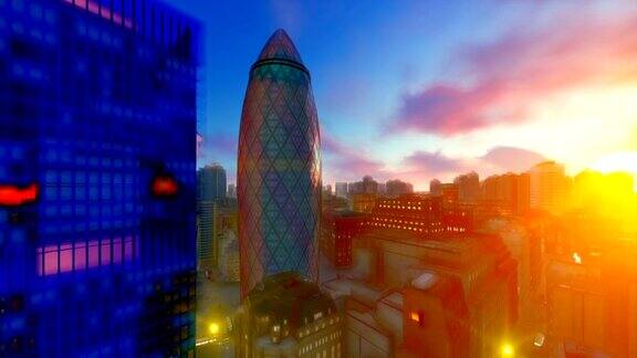 美丽的伦敦城3D画4K