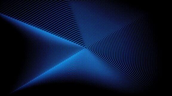 波浪线计算机生成的背景3D渲染