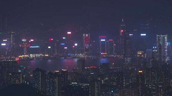 俯视图中国香港城市