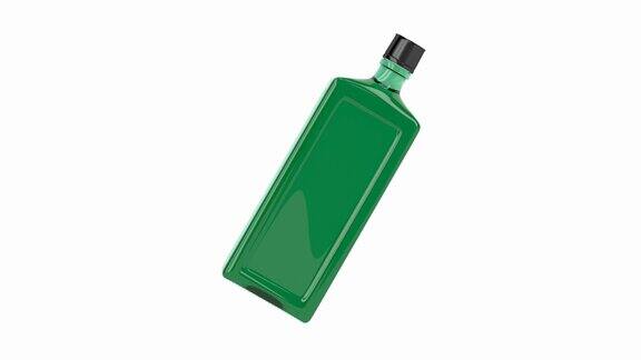 绿色的酒精瓶