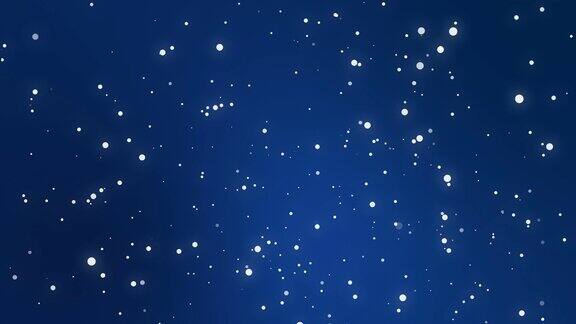 夜空与飘落的雪动画背景