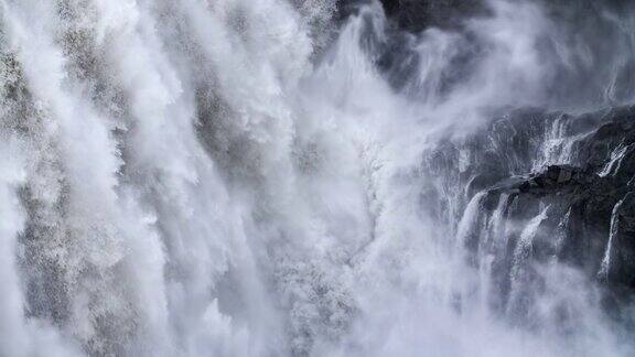 慢动作:瀑布-德提福斯瀑布-冰岛