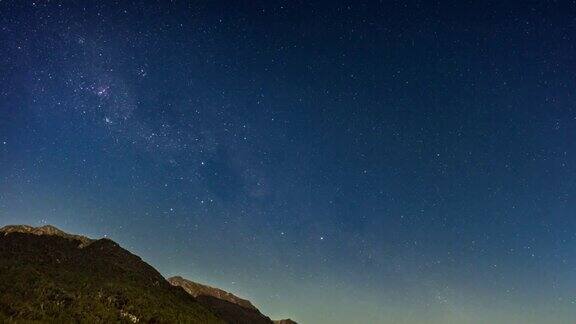 银河夜空的时间流逝