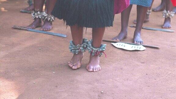 跳舞的非洲部落
