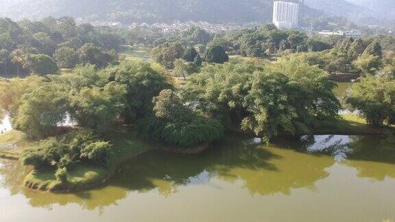 马来西亚太平湖花园鸟瞰图