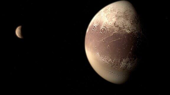冥卫一天然卫星围绕矮行星冥王星运行