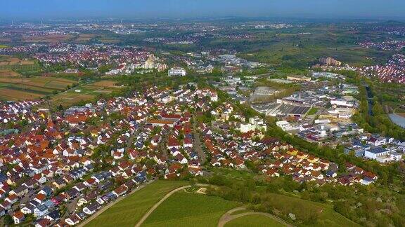 德国Beutelsbach市鸟瞰图