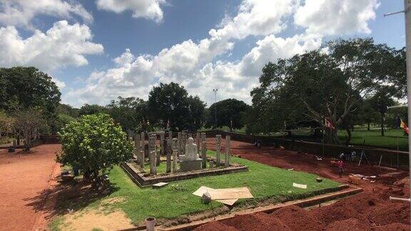 Anuradhapura斯里兰卡一座有地基的宫殿