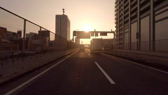 早上在东京开车-4K-