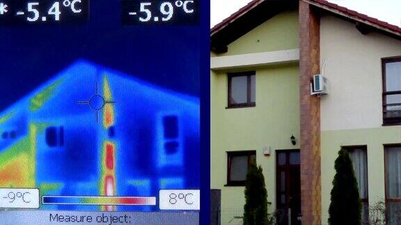 热成像红外摄像机检测建筑物的热损失