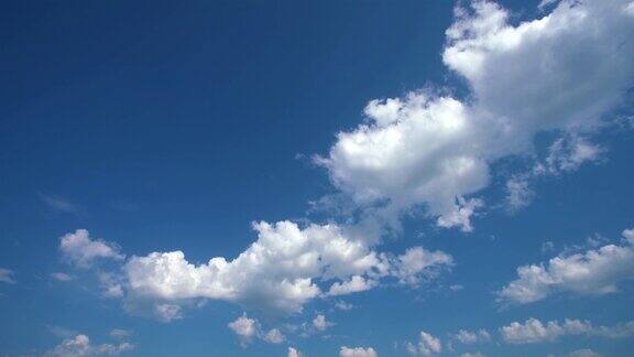 蓝天中的云延时