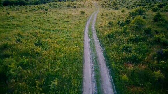 通往草地的土路