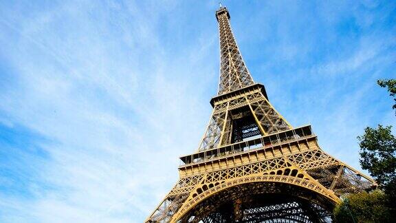 埃菲尔铁塔巴黎时光流逝