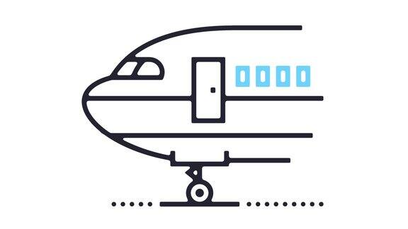 航空公司图标动画