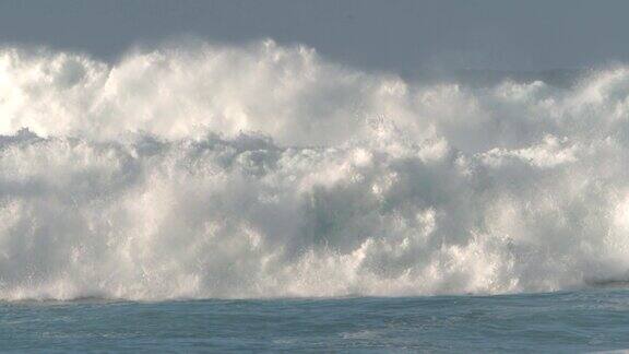 海浪在超级缓慢的运动