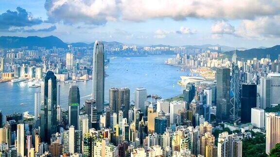 香港城市景观航拍