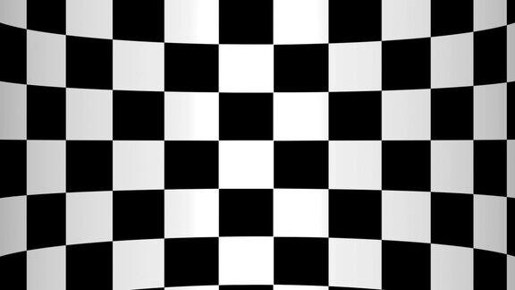 移动棋盘的背景折成屏幕的形式黑白几何图案
