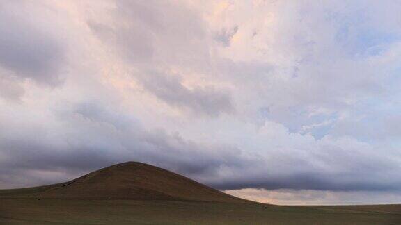 内蒙古草原的一天延时摄影