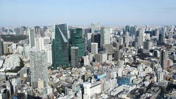 东京城市景观鸟瞰图