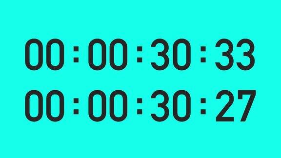 1分钟与分裂秒定时器矢量动画