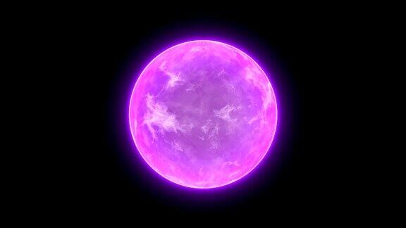 抽象能量球科学背景环紫色