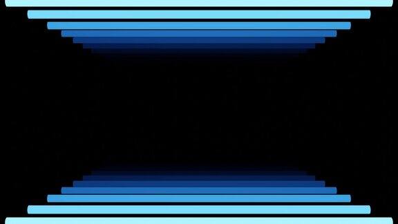 蓝色梯度管光学错觉隧道循环动画